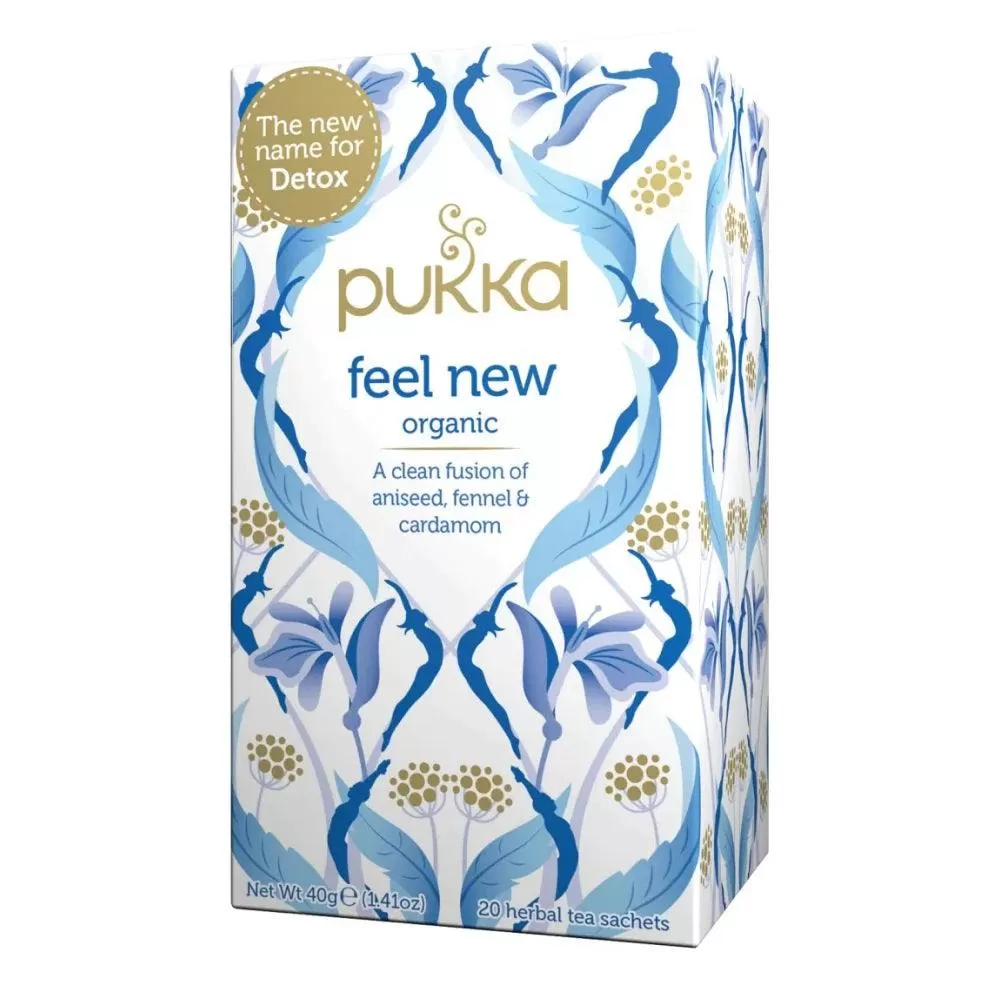 Pukka Tea Feel New 20 Teabags 4 Pack