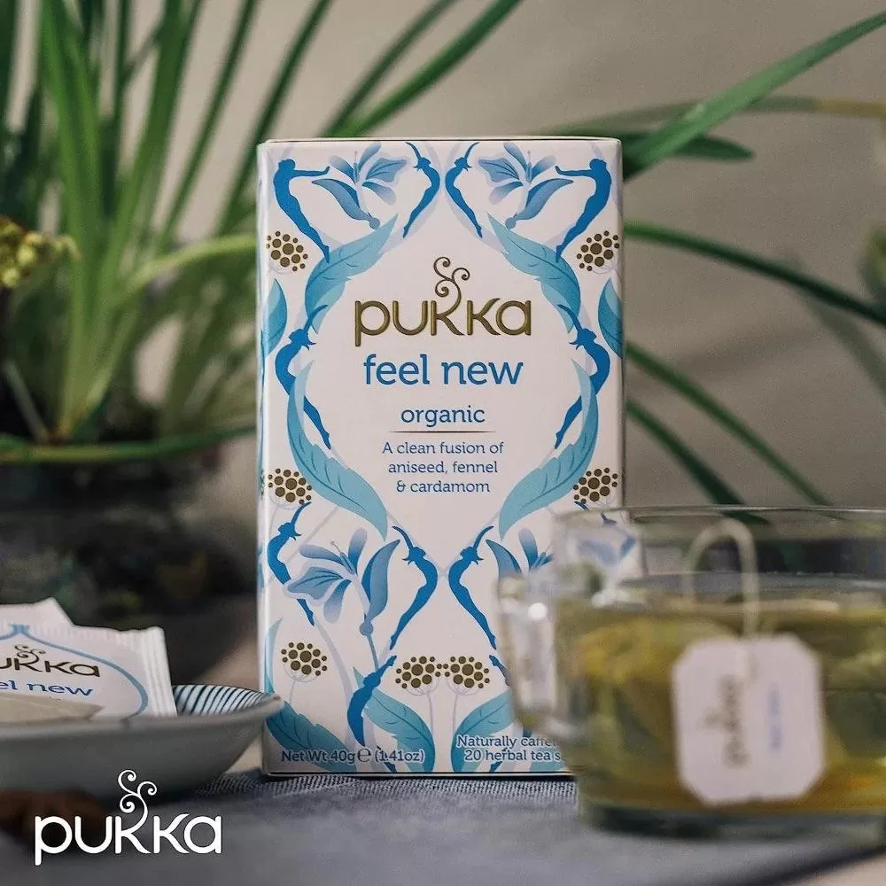 Pukka Tea Feel New 20 Teabags 4 Pack