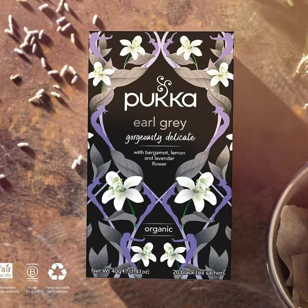 Pukka Tea Gorgeous Earl Grey 20 Teabags 4 Pack