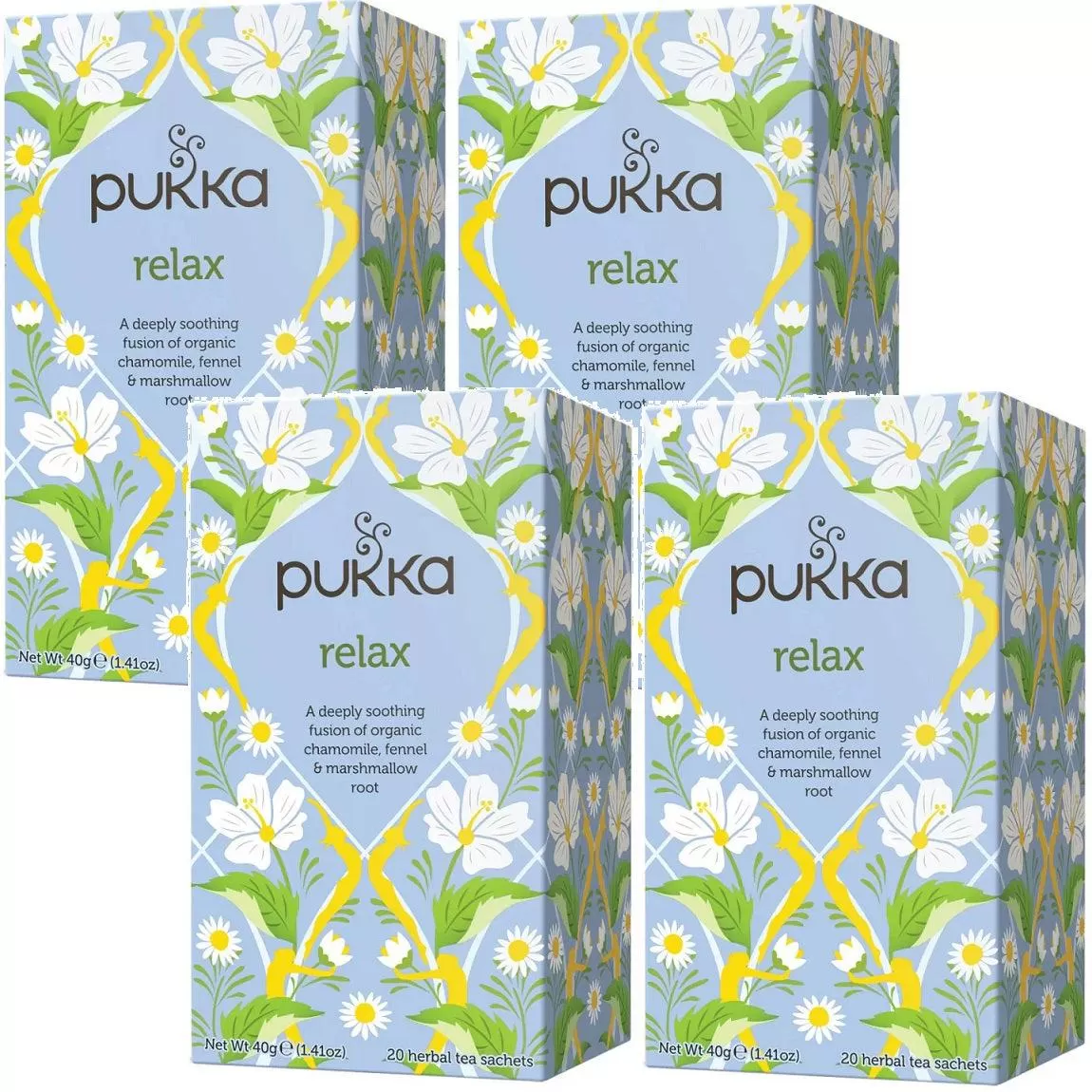 Pukka Tea Relax 20 Teabags 4 Pack