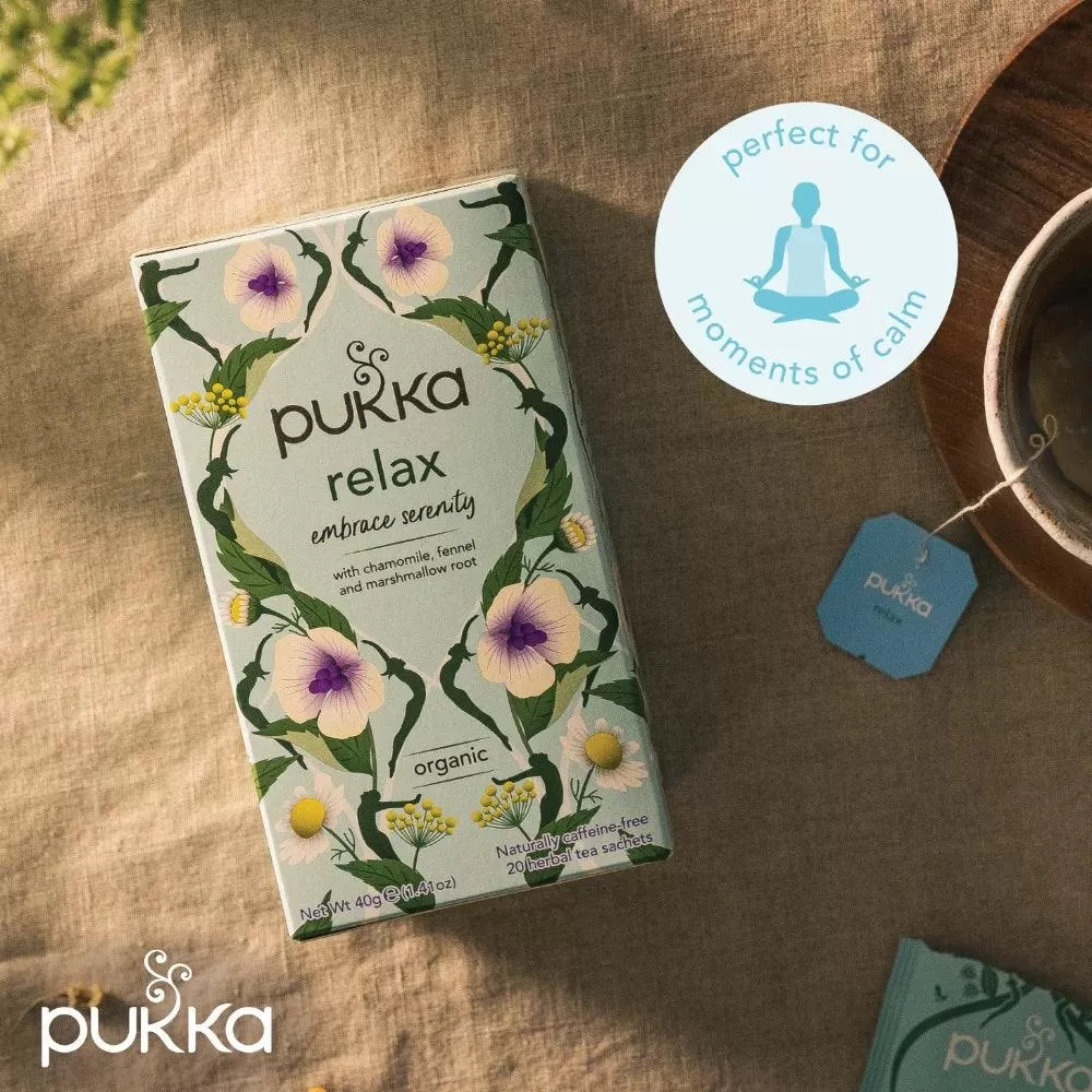 Pukka Tea Relax 20 Teabags 4 Pack