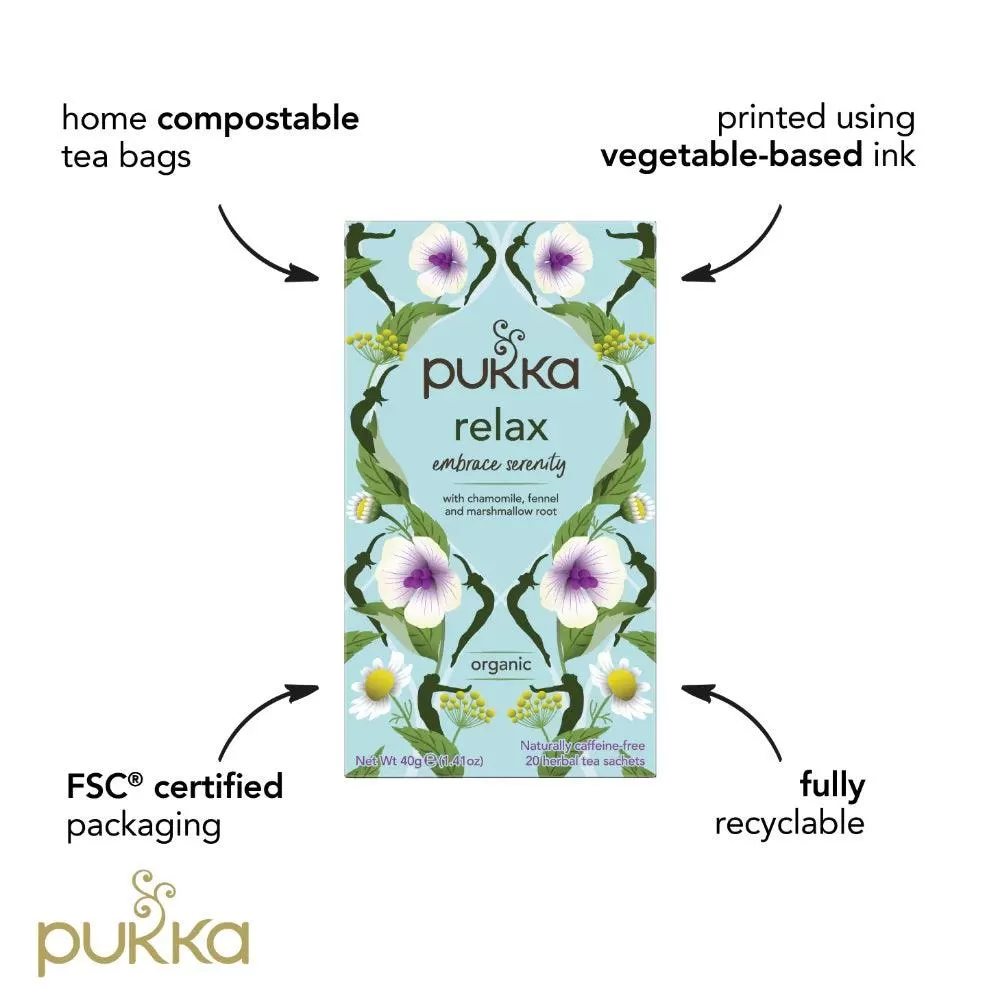 Pukka Tea Relax 20 Teabags 4 Pack