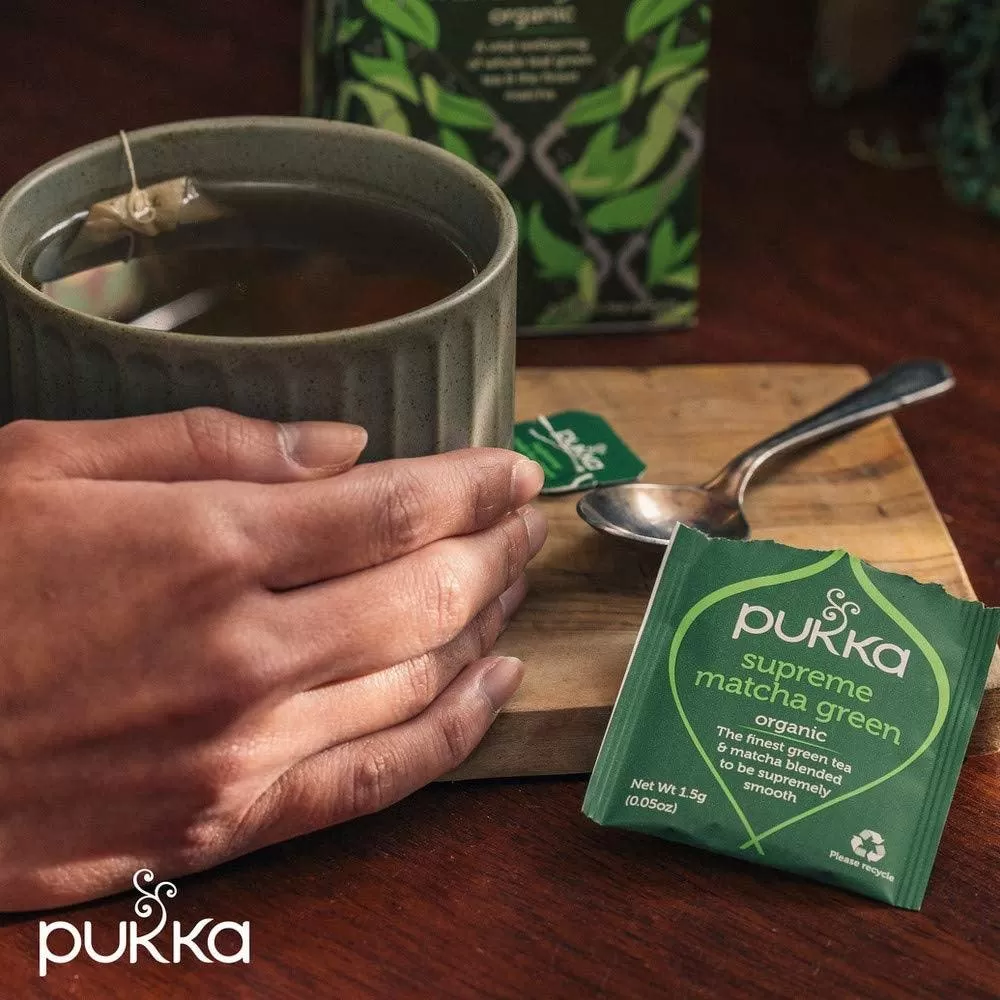 Pukka Tea Supreme Matcha Green 20 Teabags 4 Pack