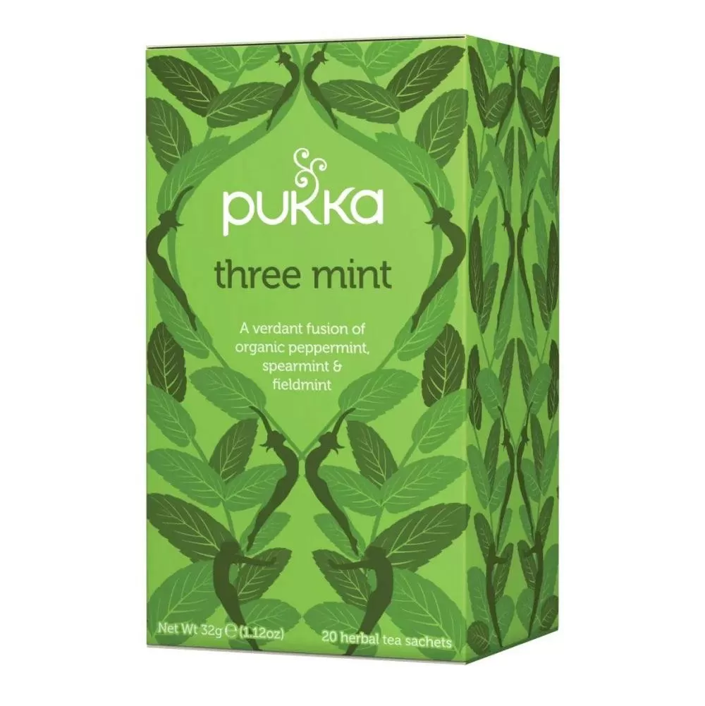 Pukka Tea Three Mint 20 Teabags 4 Pack