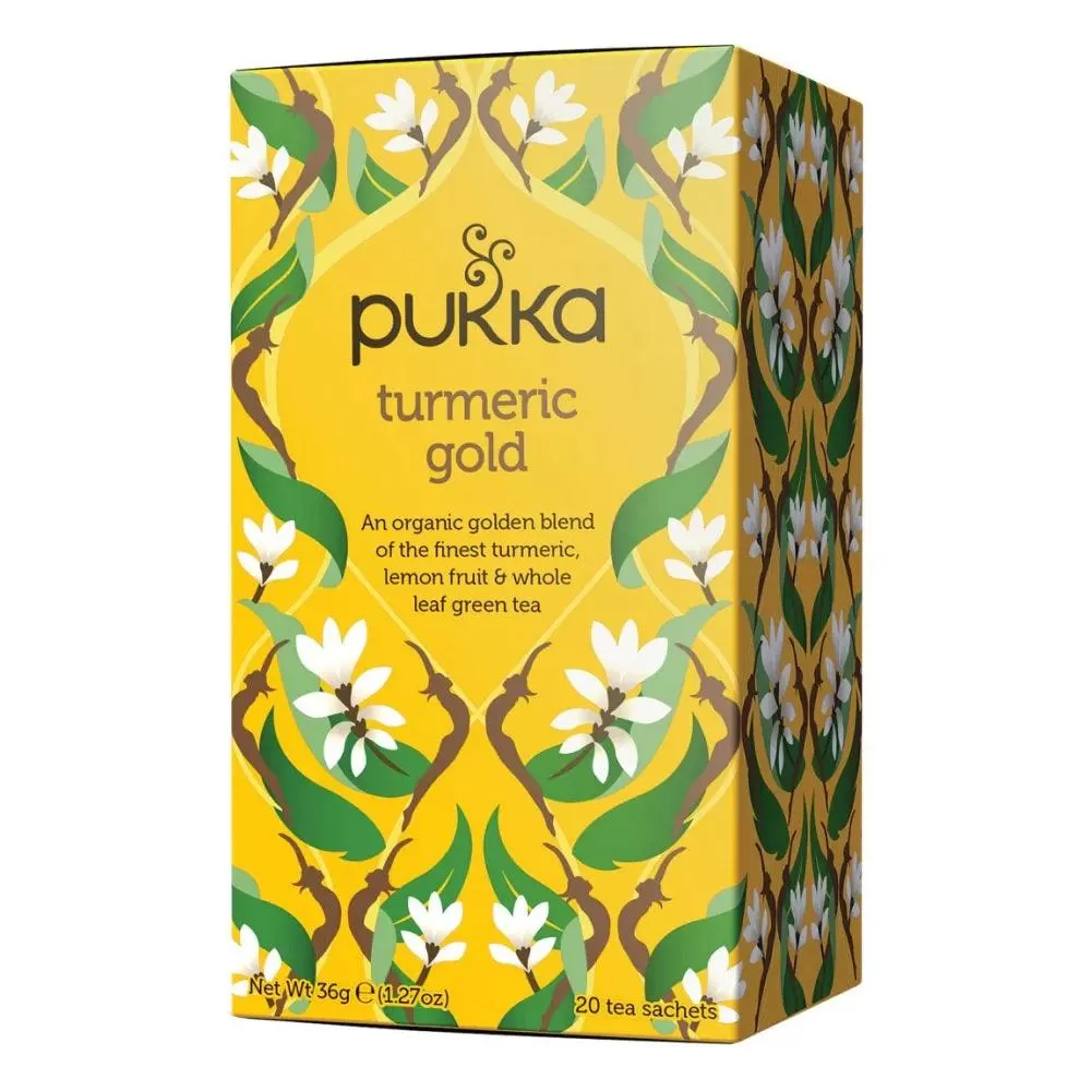 Pukka Tea Turmeric Gold 20 Teabags 4 Pack