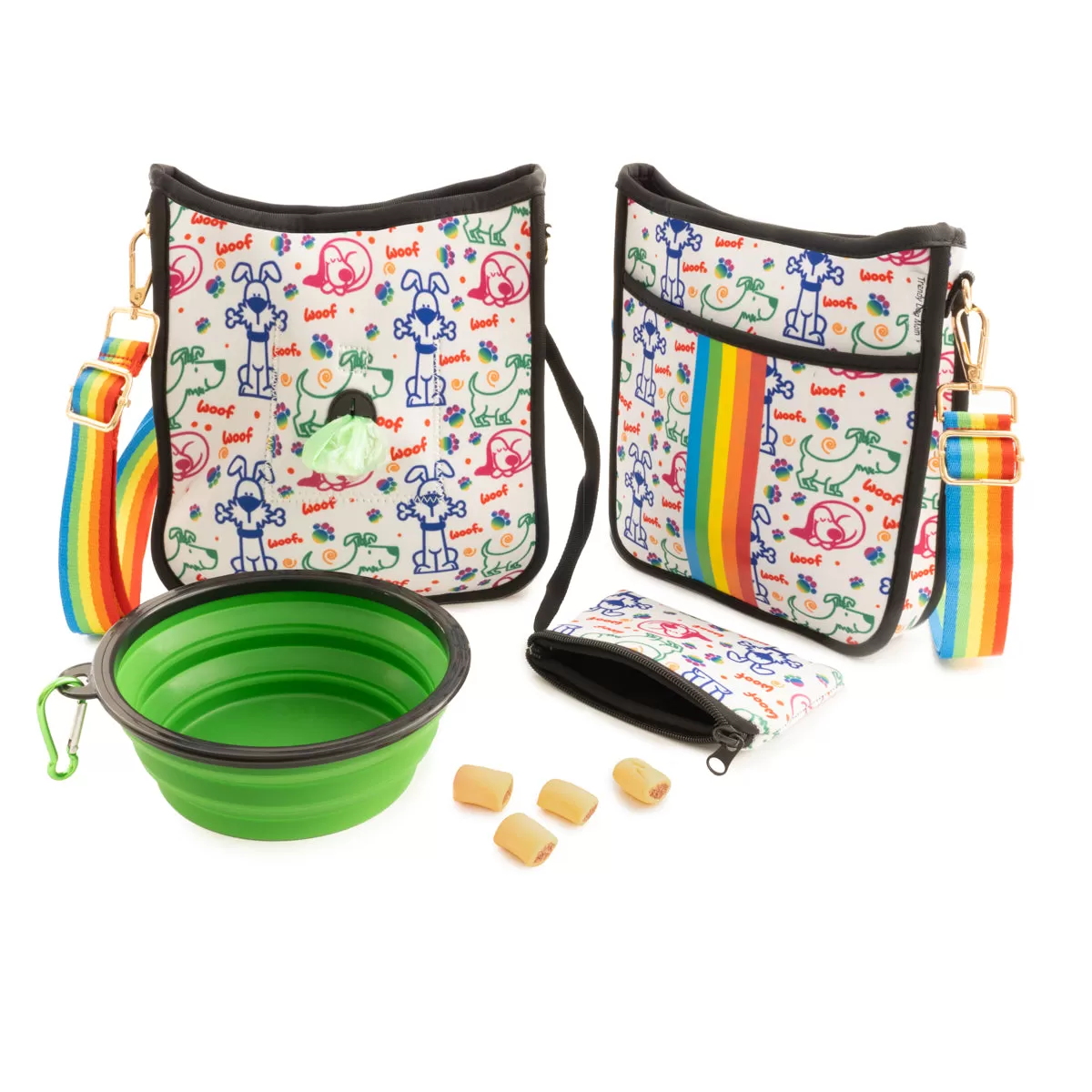 Rainbow Dog Walking Bag