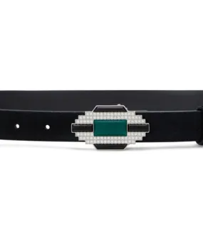 Ralph Lauren Women's Embellished-Buckle Suede Belt