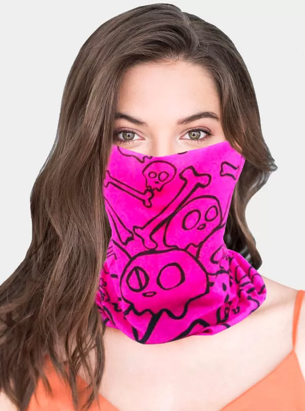 Random Print Face Tube Mask