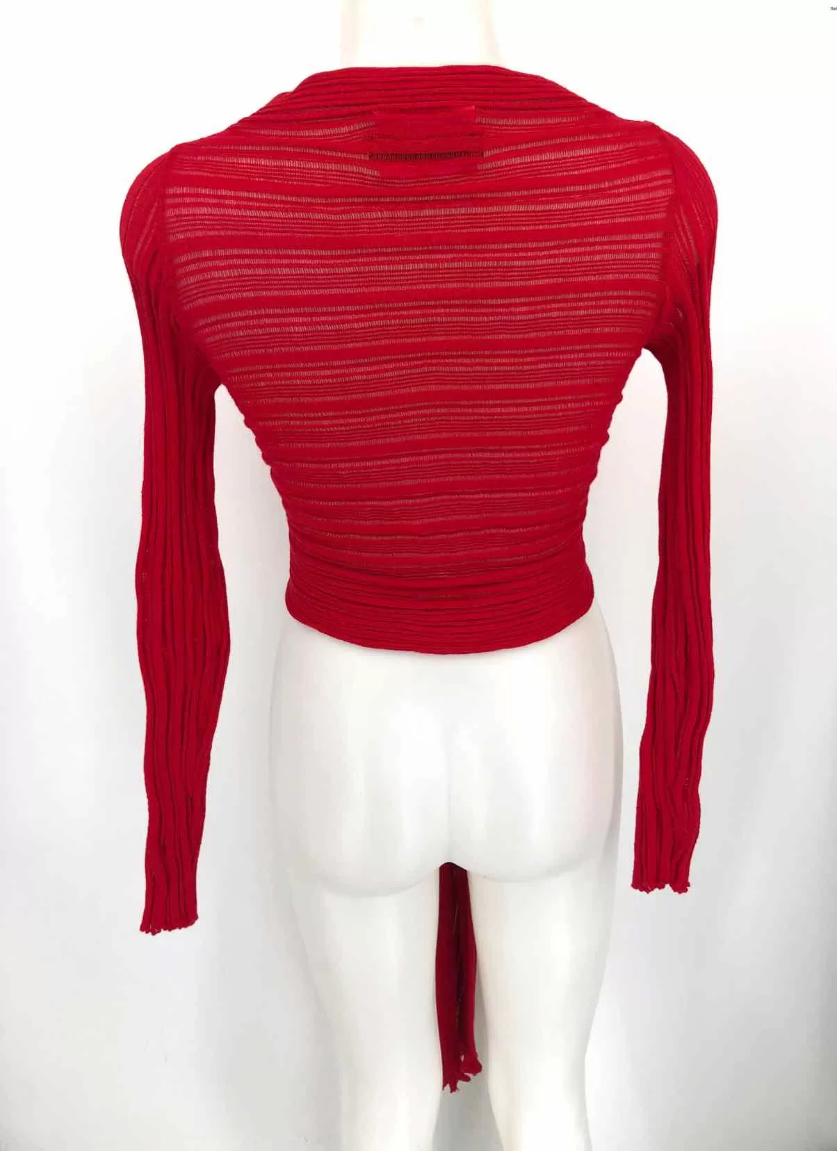 Red Cotton Made in Greece Wrap Size MEDIUM (M) Sweater