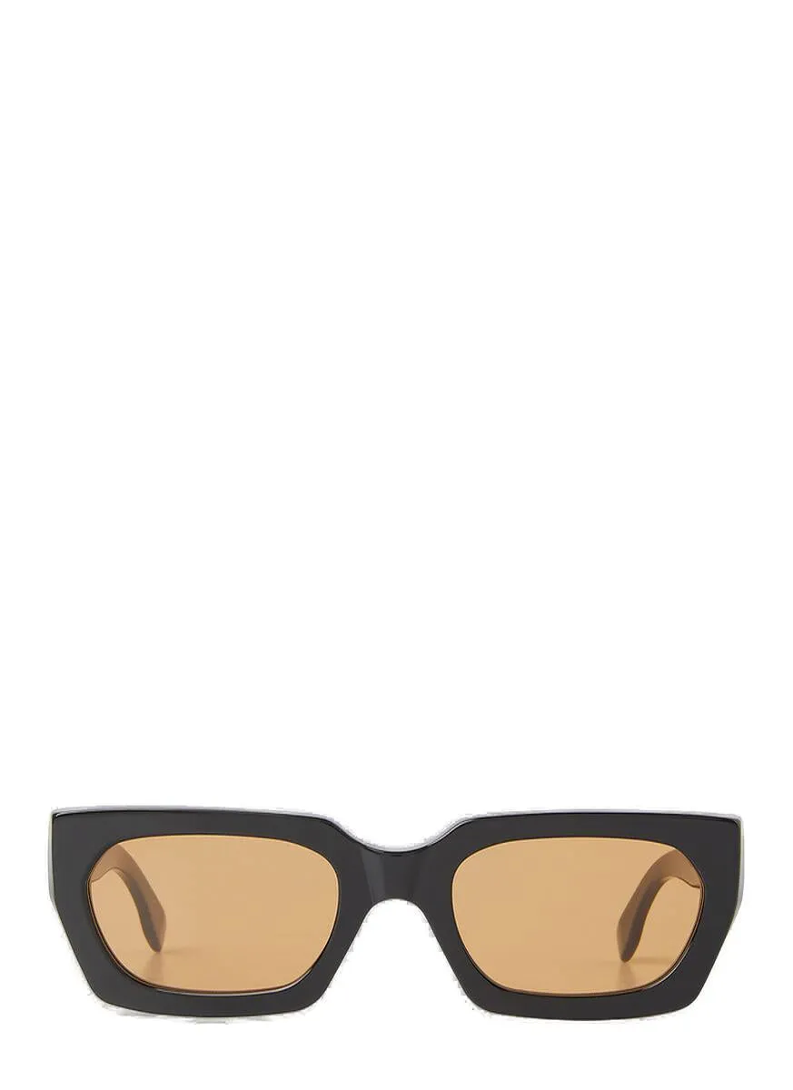 Retrosuperfuture Rectangle Frame Teddy Refined Sunglasses