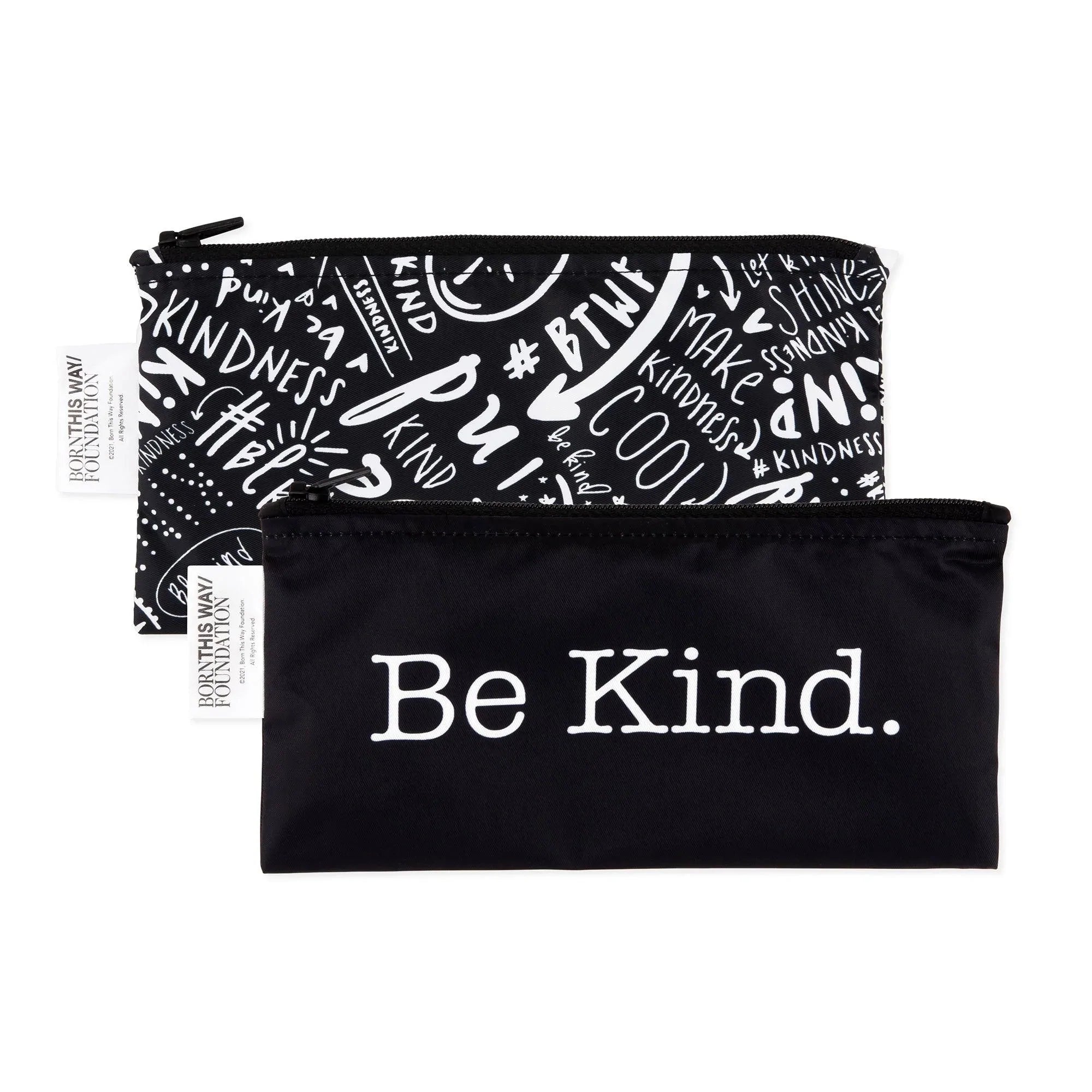 Reusable Snack Bag, Small 2-Pack: Be Kind