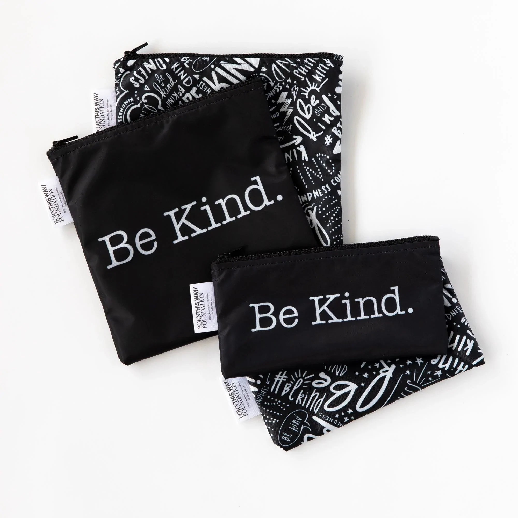 Reusable Snack Bag, Small 2-Pack: Be Kind