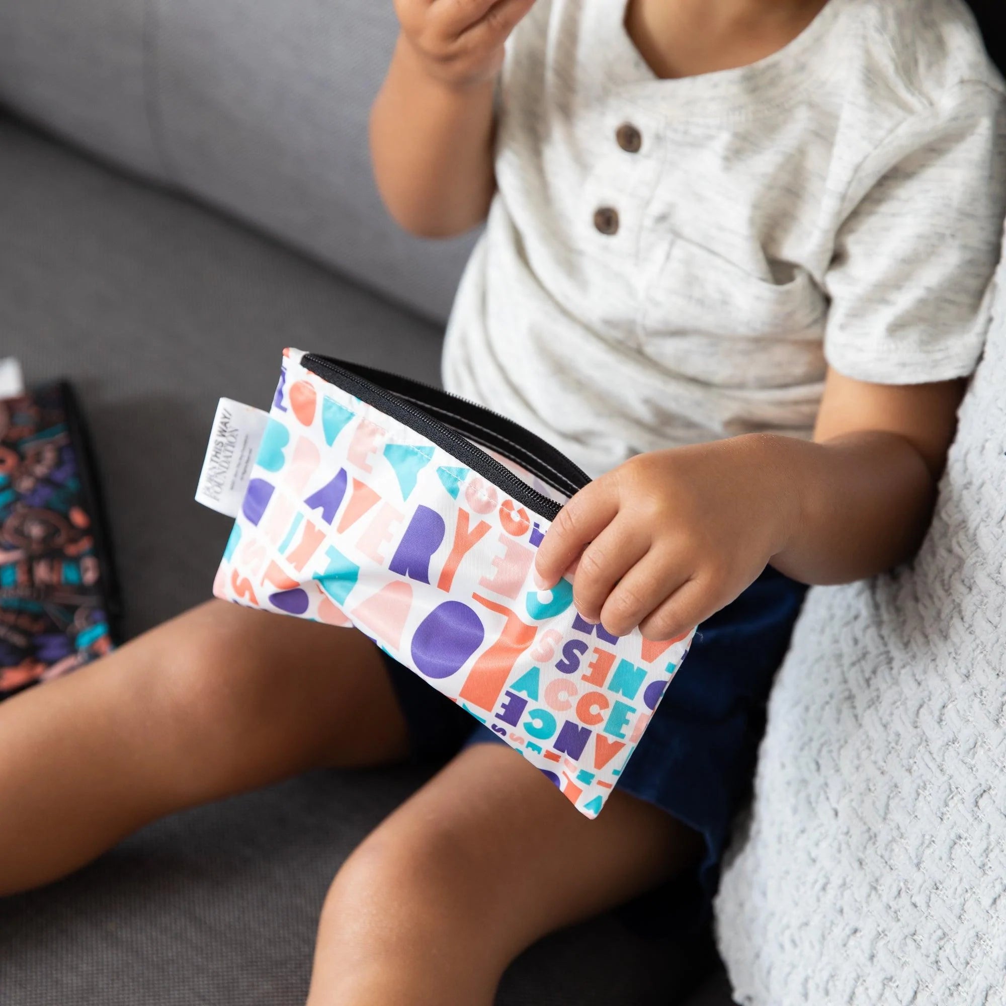 Reusable Snack Bag, Small 2-Pack: Channel Kindness & Elements of Kindness