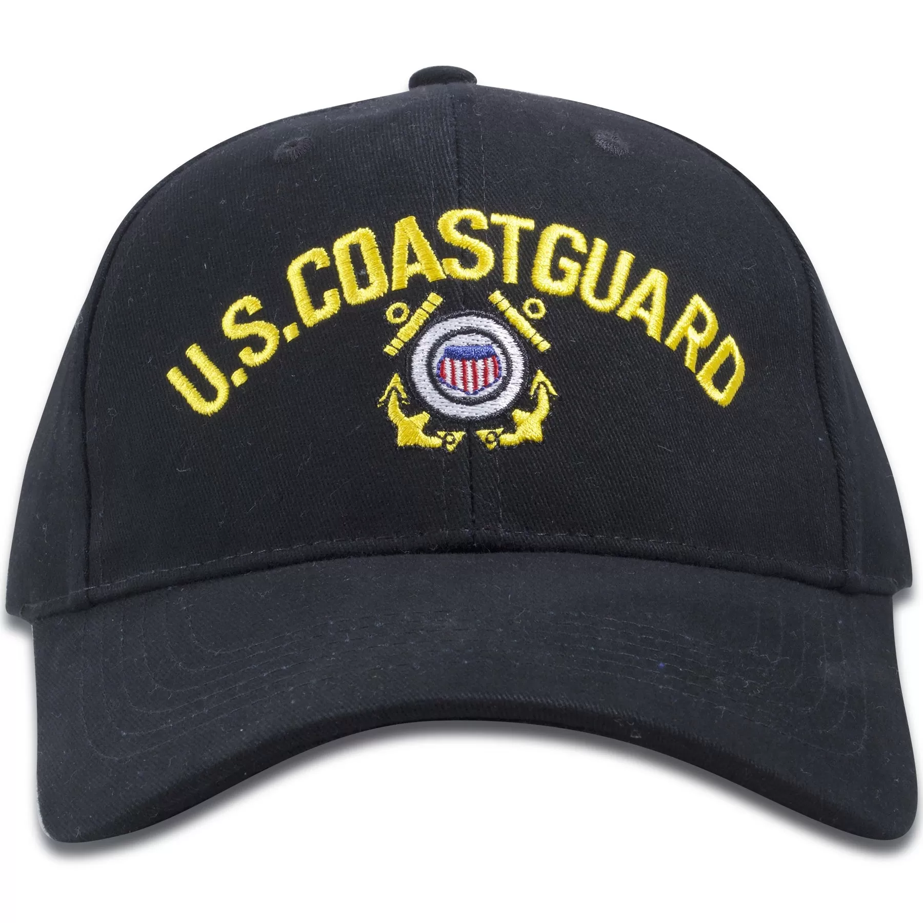 Rothco United States Coast Guard Black Adjustable Baseball Cap