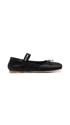 Satin Ballerinas - Black