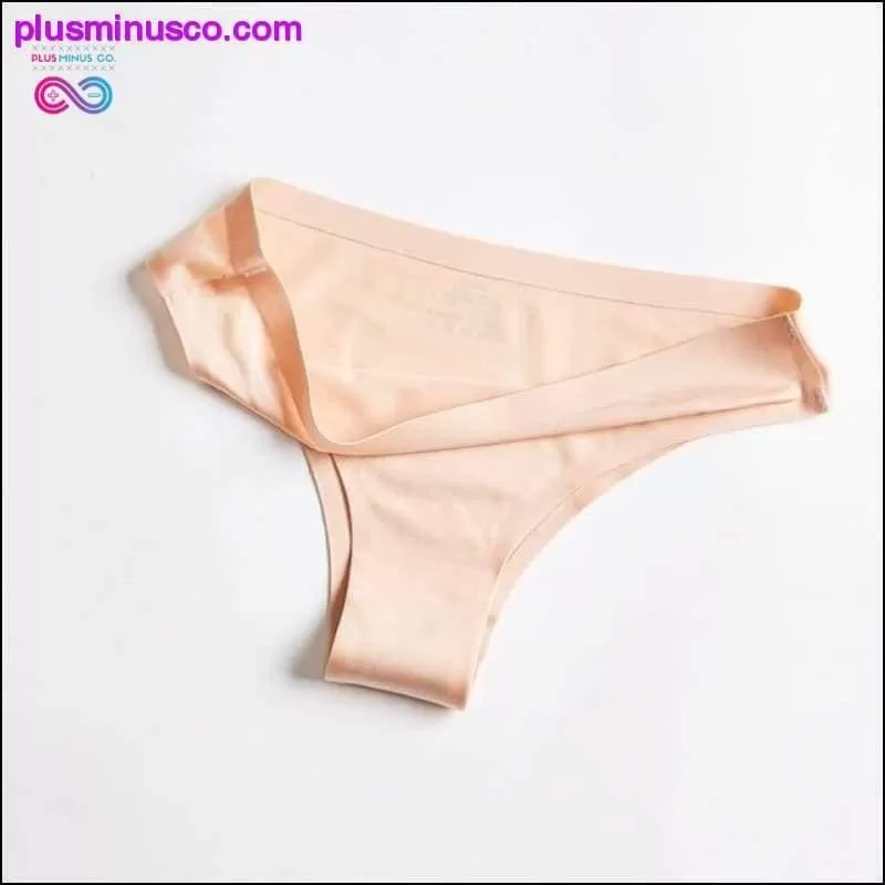 Seamless Lady Thong Soft Ice Silk G String Low Waist Women