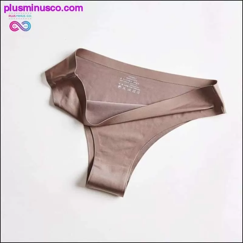 Seamless Lady Thong Soft Ice Silk G String Low Waist Women