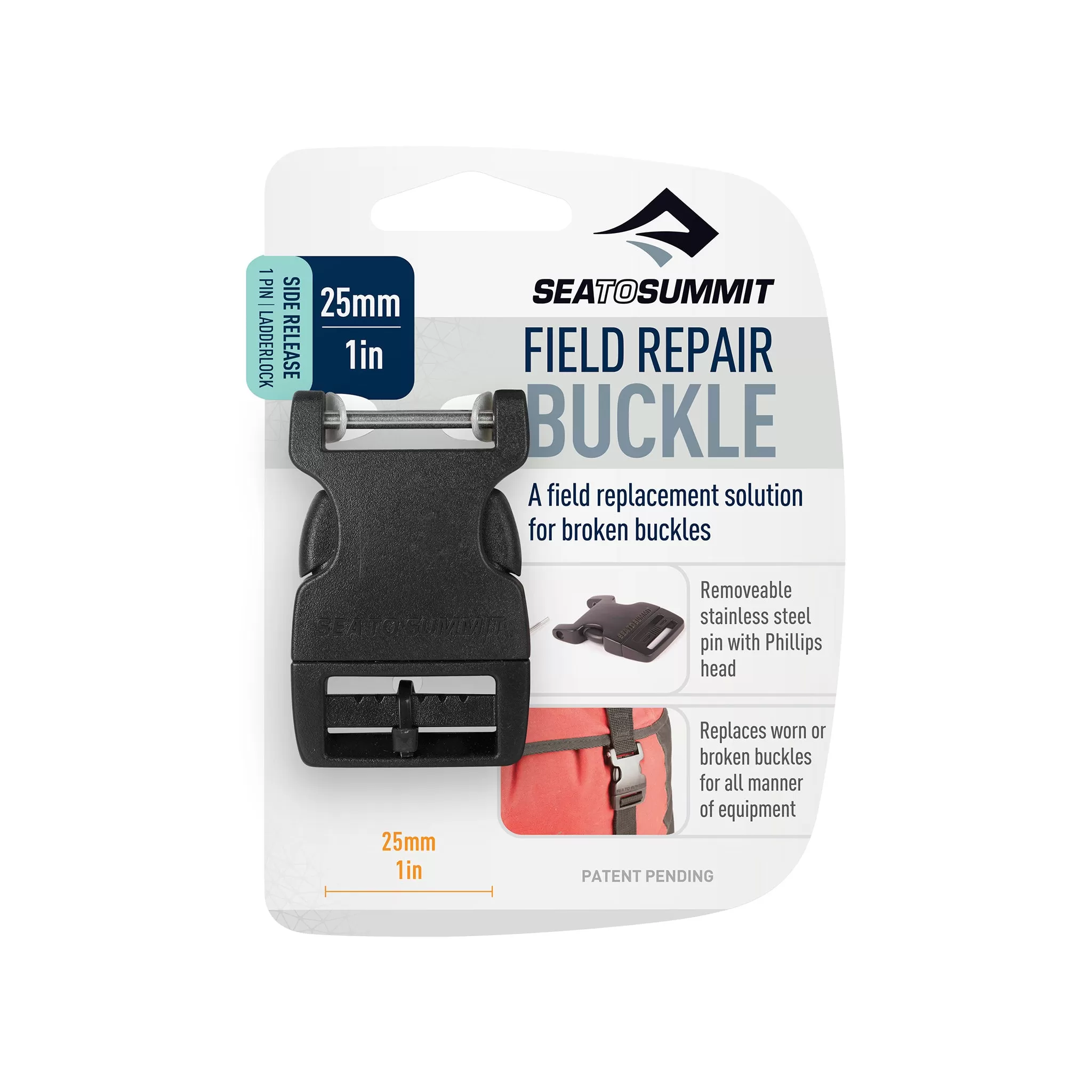 Side Release Field Repair Buckle with Removable Pin (Like New)