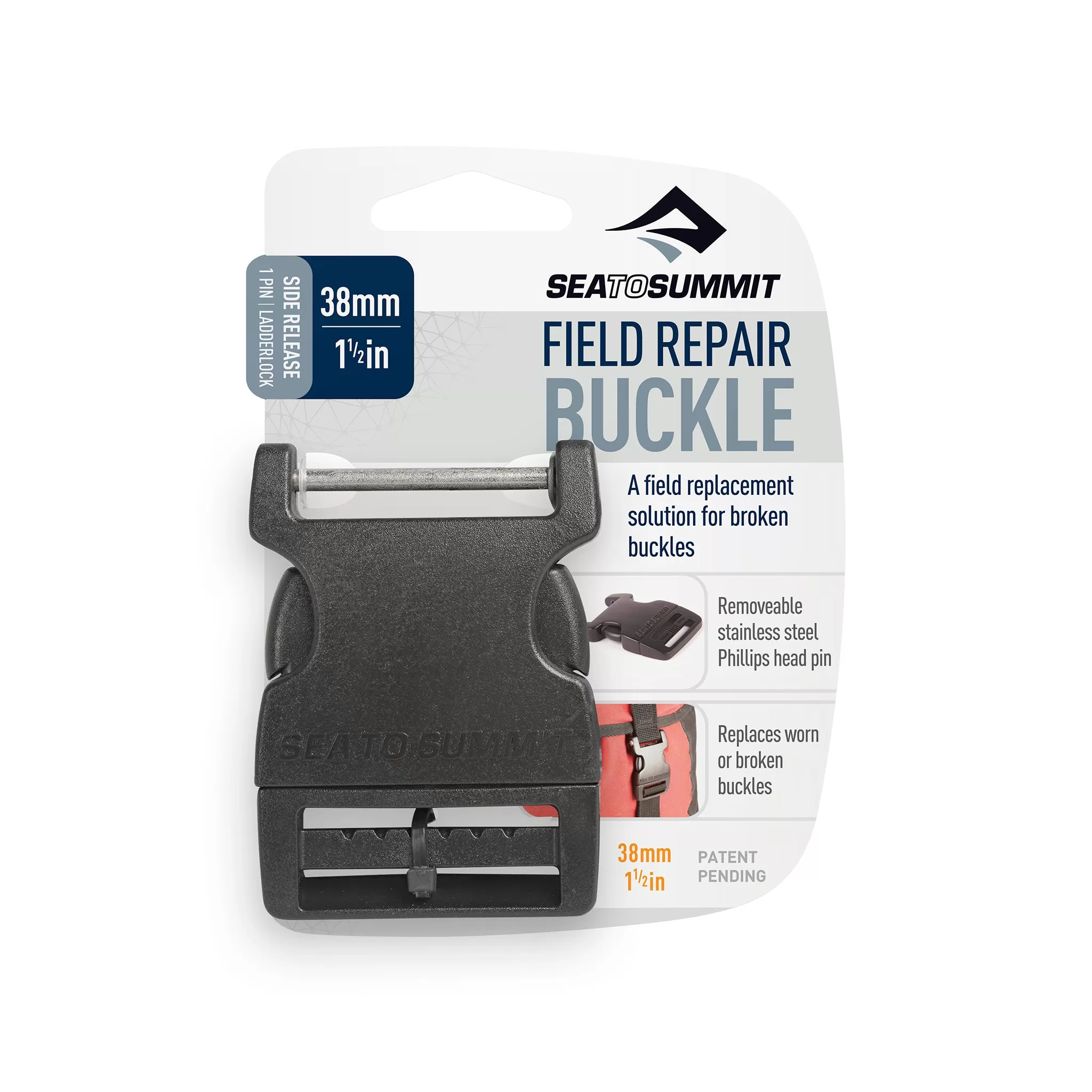 Side Release Field Repair Buckle with Removable Pin (Like New)