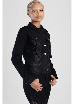 Sissyboy Js30069 Jacket With Lace Detail Black