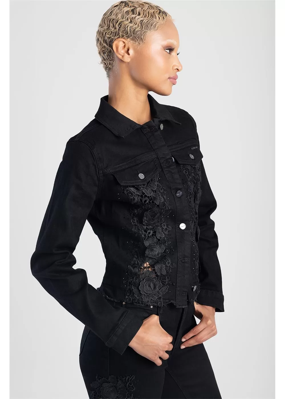 Sissyboy Js30069 Jacket With Lace Detail Black