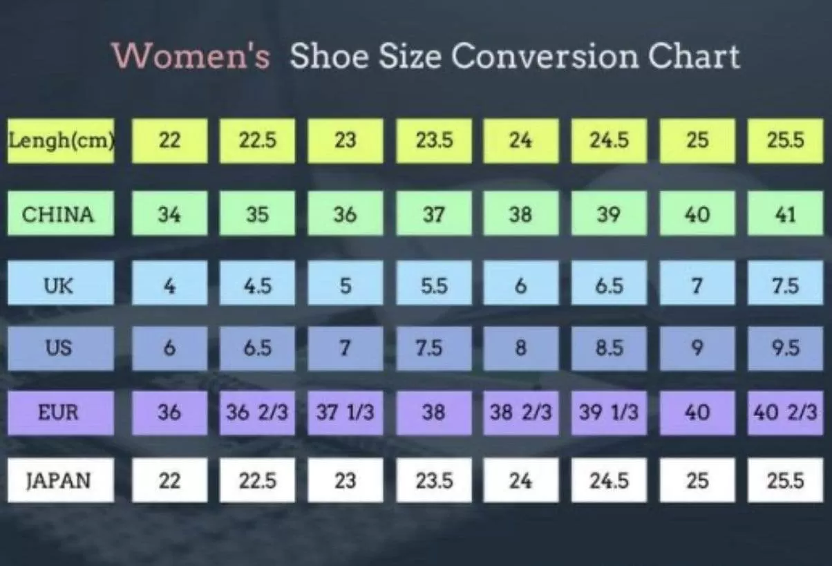 Size & Conversion Charts ~ Clothing & Shoes