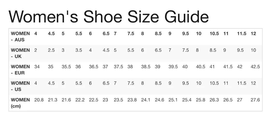 Size & Conversion Charts ~ Clothing & Shoes