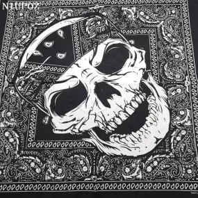 Skull Bandana Square Scarf Bicycle Headband Multi-use Neck Gaiter Face Mask