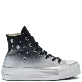 SNEAKERS CONVERSE ALL STAR DONNA NERO & ARGENTO 569128C