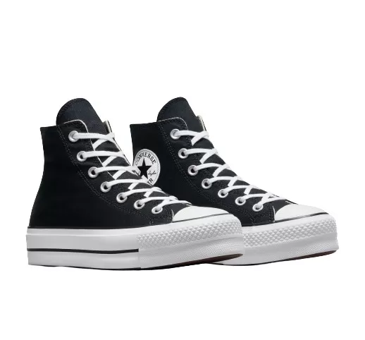 SNEAKERS CONVERSE DONNA CHUCK TAYLOR PLATFORM BASIC NERO 560845C