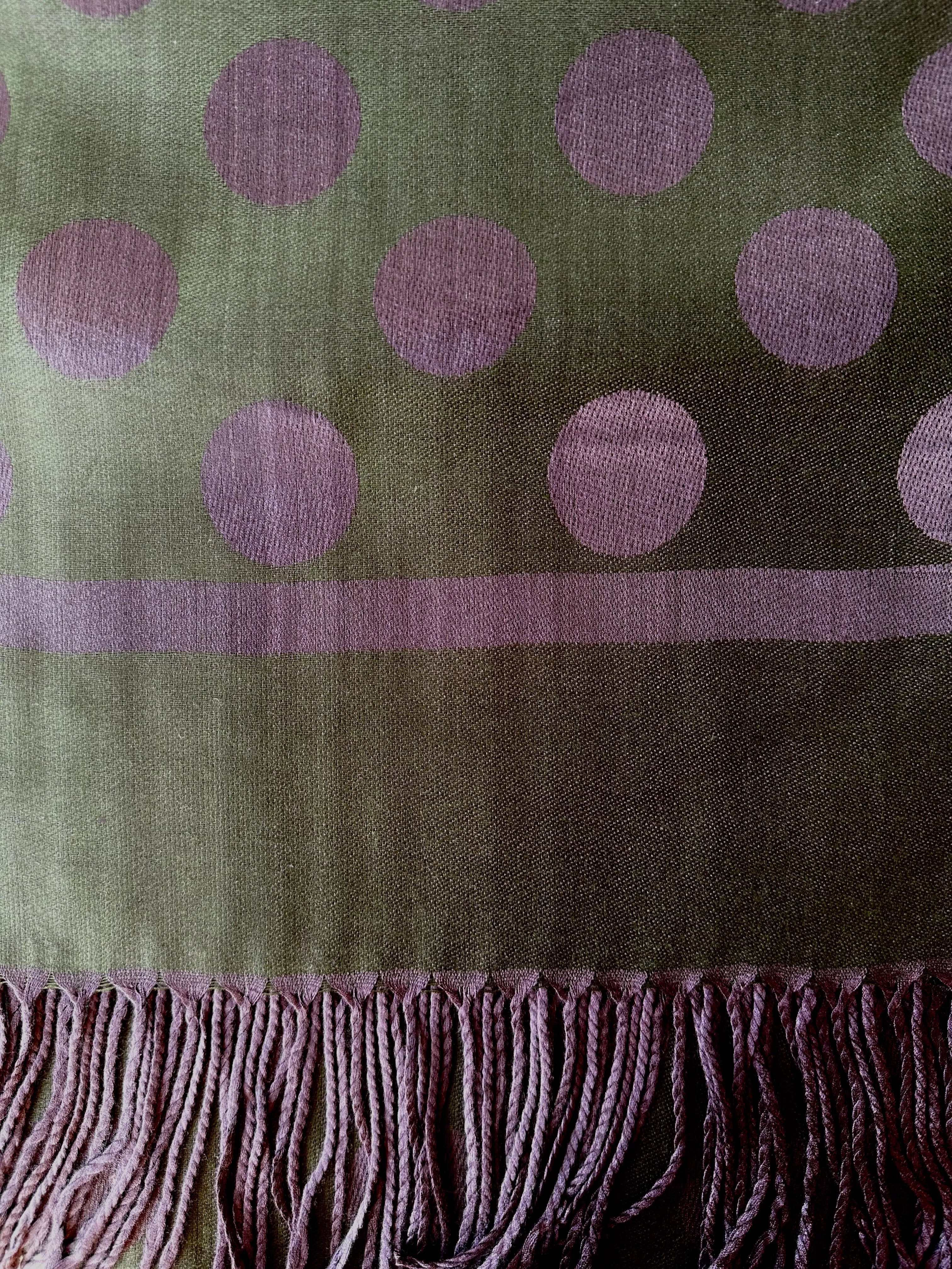 Soft Polka Dot Print Shawl/ Scarves