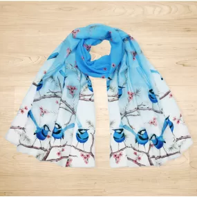 Splendid Blue Wren Scarf