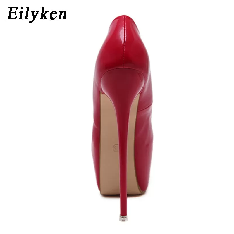 Spring Autumn Fashion Pumps Shoes Women High Heels Pumps 16cm Platform Shoes Sexy Wedding Shoes