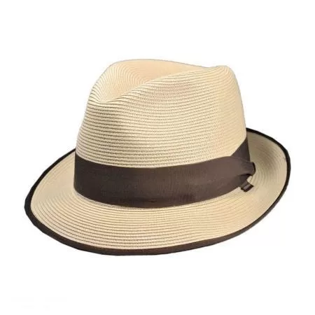 Stetson Latte Milan Straw Fedora