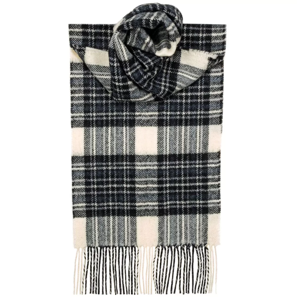 Stewart Dress Grey Tartan Scarf