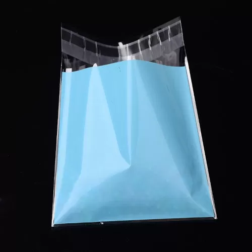 Storage Bags, Self-Adhesive, OPP Cellophane Bags, Rectangle, With Words Especially For You, Sky Blue, 13.1cm