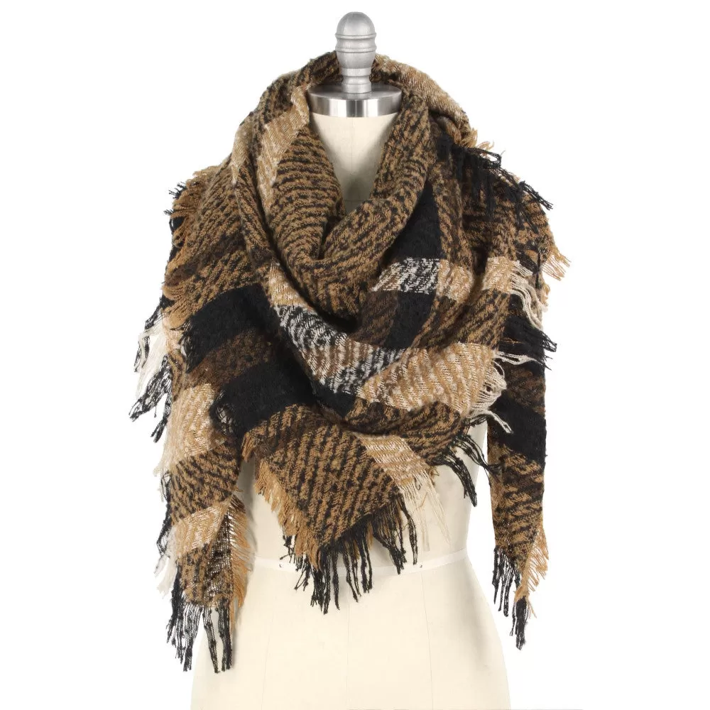 Taupe Blanket Scarf