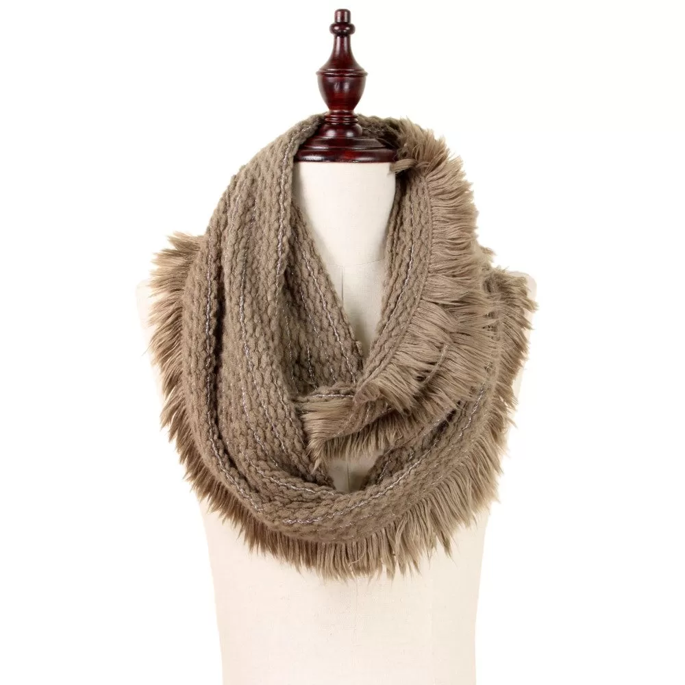 Taupe Infinity Scarf