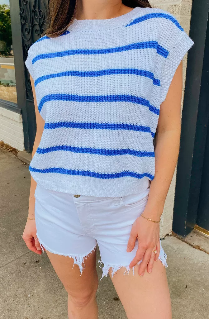 THE BAILEY STRIPED SWEATER TANK