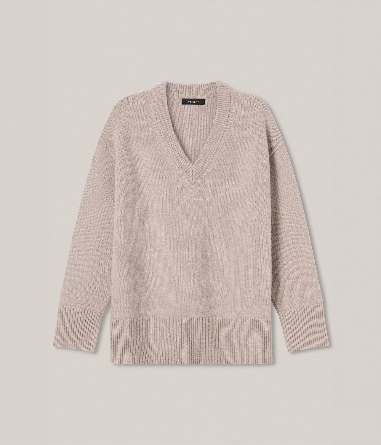 THE LEWIS KNIT- ALMOND MELANGE