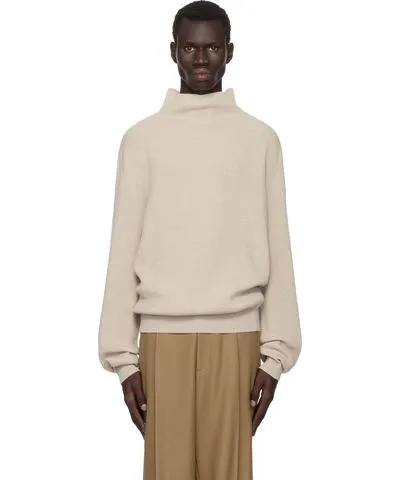 The Row Beige Daniel Sweater