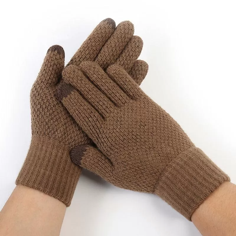 Thick Knitted Winter Gloves