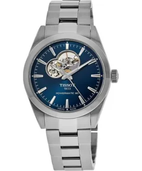 Tissot Gentleman Open Heart Automatic Blue Dial Steel Men's Watch T127.407.11.041.01