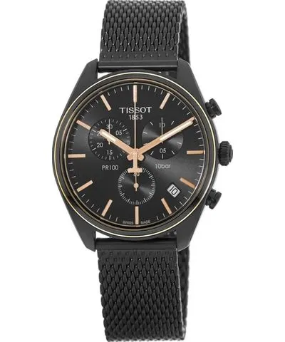 Tissot PR 100 Chronograph Black Steel Men's Watch T101.417.23.061.00