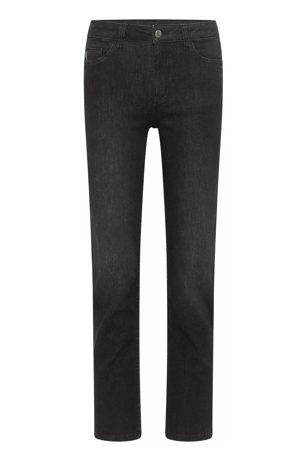 Tranquillo Black Stretch Denim Straight Jeans