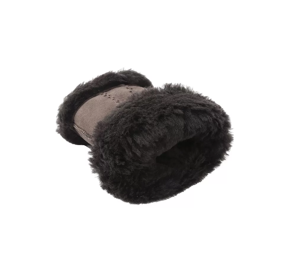 UGG AUSTRALIAN SHEPHERD Fluffy Fingerless Sheepskin Wool Mittens