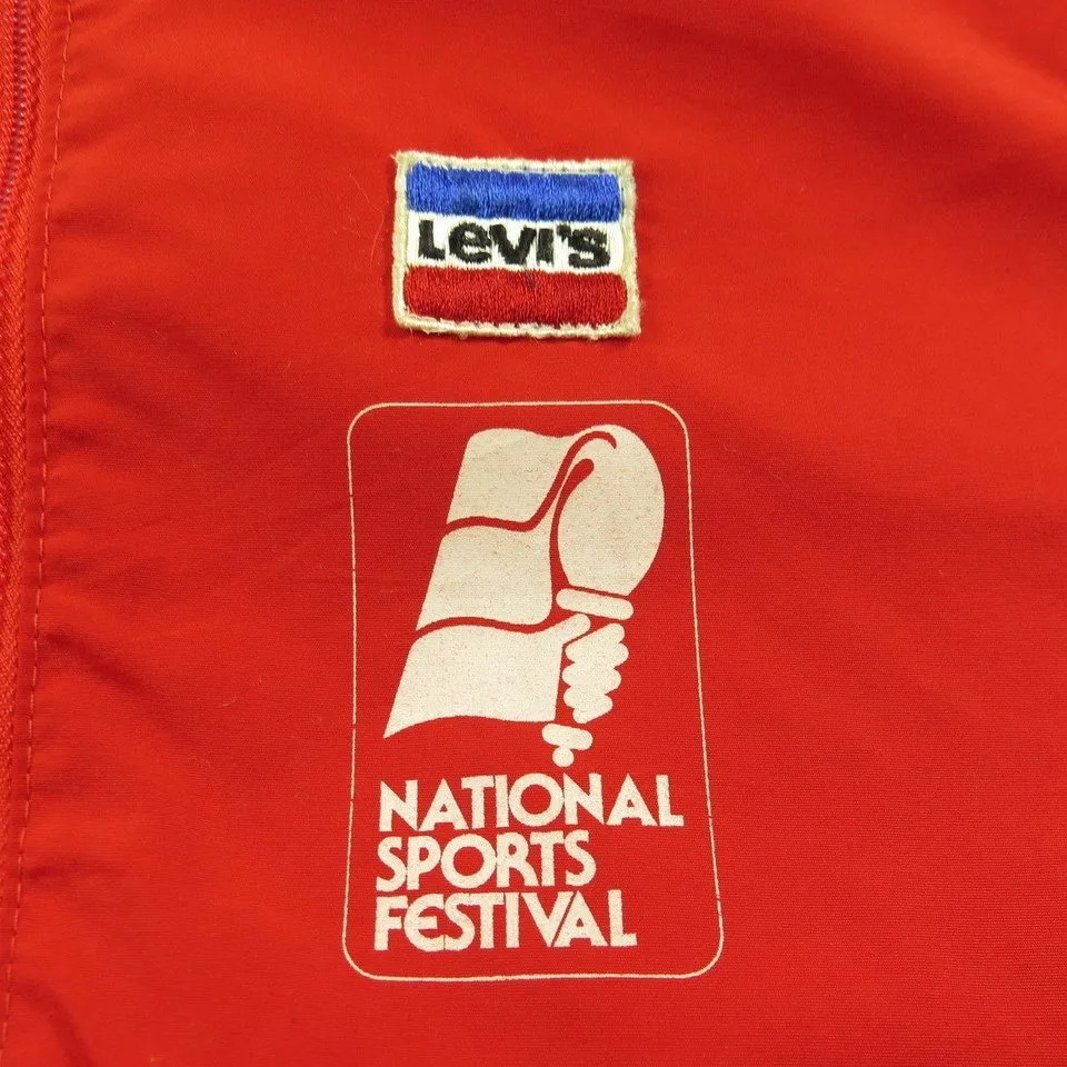 Vintage 60s Levis Hooded National Sports Festival Jacket M Deadstock