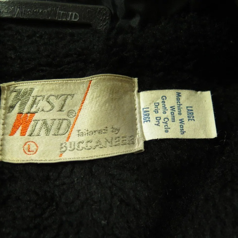 Vintage 70s West Wind Pittsburgh College Hockey Sports Jacket L