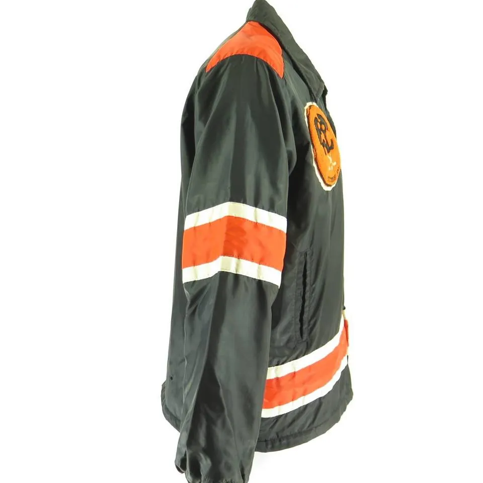 Vintage 70s West Wind Pittsburgh College Hockey Sports Jacket L