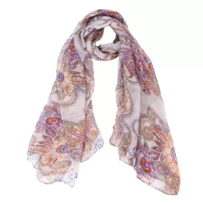 Women's Tree Printing Long Soft Neck Large Scarf Chiffon Stole Scarves